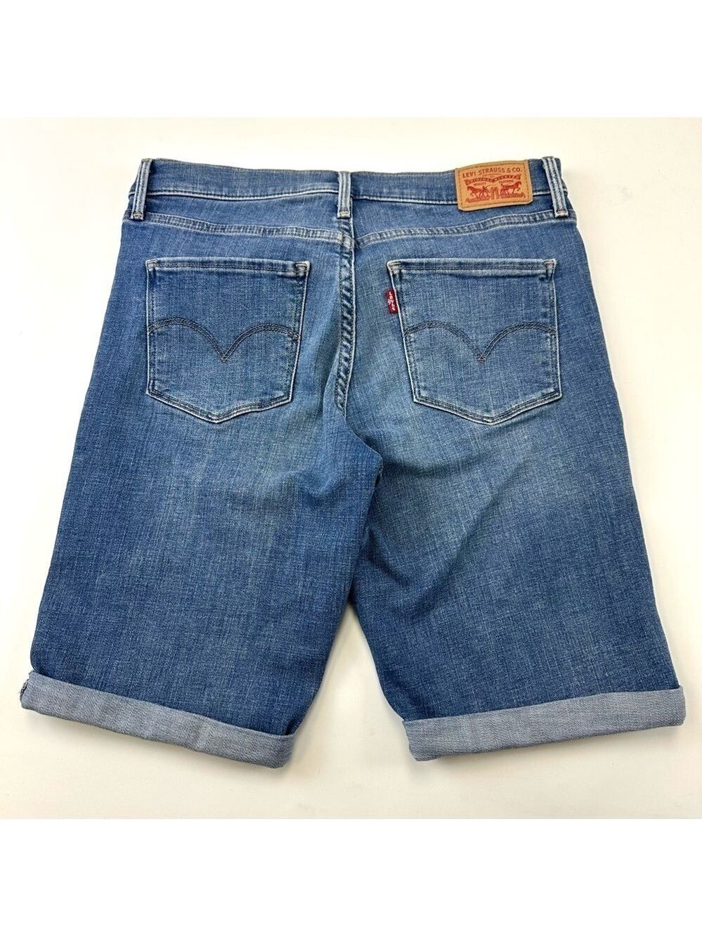 Levis Bermuda womens shorts jorts Size 29 stretch cotton - Picture 9 of 11